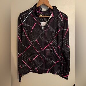 Xersion Black and Pink Quarter Zip Pullover